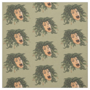 Medusa Head Mönster Tyg