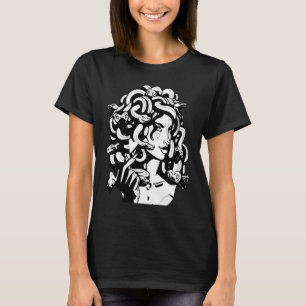 Medusa Head Snake Hair grekiska Mythology Ancient T Shirt