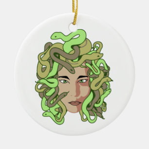 Medusa Julgransprydnad Keramik