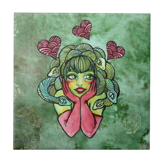 Medusa Kakelplatta (Framsidan)