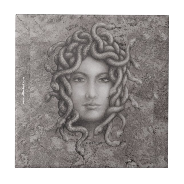 Medusa Kakelplatta (Framsidan)