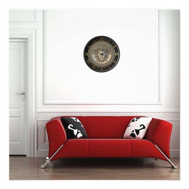 medusa klocka affisch fototryck (Framsidan)