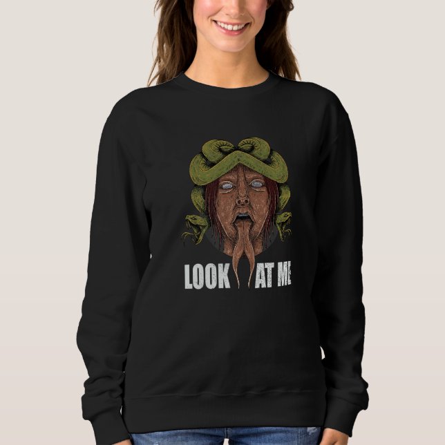 Medusa Look At Me T Shirt (Framsida)