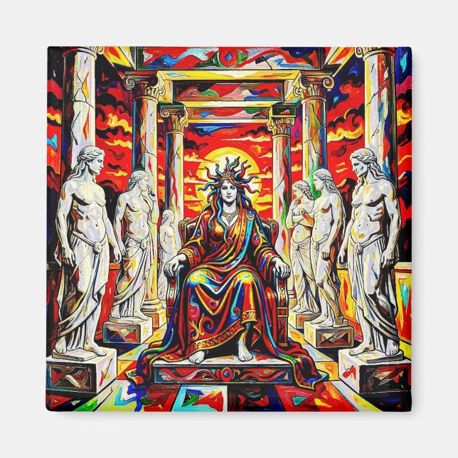Medusa med sina offer magnet (Framsidan)