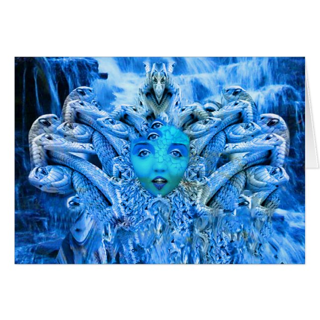Medusa Metamorfos Hälsningskort (Framsidan Horizontal)