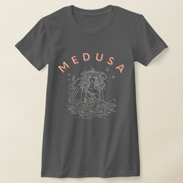 Medusa Mythisk Art T-Shirt (Laydown)