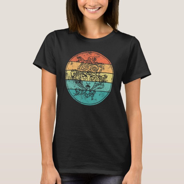 Medusa Mythology Greece Goddess manar kvinnor 1 T Shirt (Framsida)