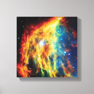 Medusa-nebulosan Hubble-rymdfoto Canvastryck