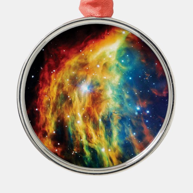 Medusa-nebulosan Hubble-rymdfoto Julgransprydnad Metall (Framsidan)