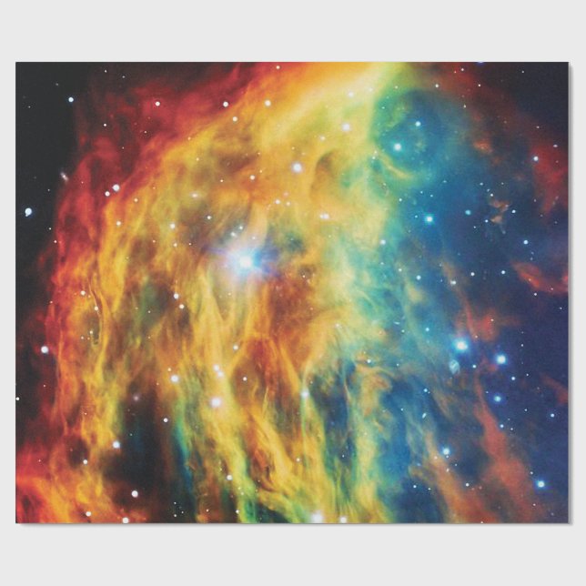 Medusa-nebulosan Hubble-rymdfoto Presentpapper (Platt)