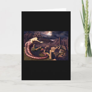 Medusa och Perseus Epic Battle Mythology Kort