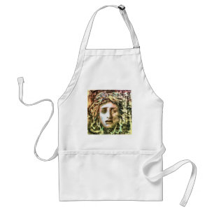 Medusa Porträtt i Gorgon Förkläde