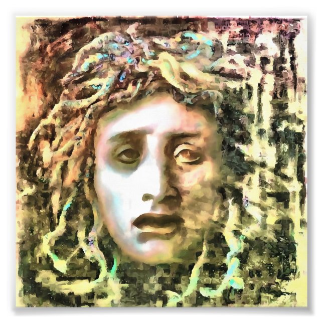 Medusa Porträtt i Gorgon Fototryck (Framsidan)