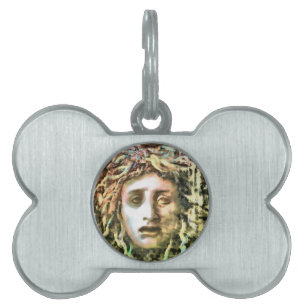 Medusa Porträtt i Gorgon ID-bricka Husdjur
