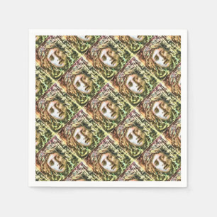 Medusa Porträtt i Gorgon Pappersservett