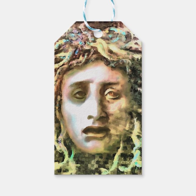 Medusa Porträtt i Gorgon Presentetikett (Framsidan)