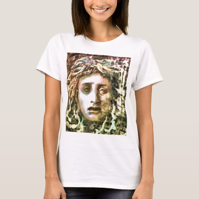 Medusa Porträtt i Gorgon Tee (Framsida)