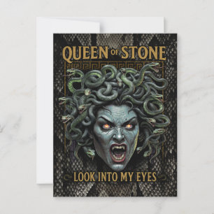 Medusa Queen of Stone Postcard Vykort