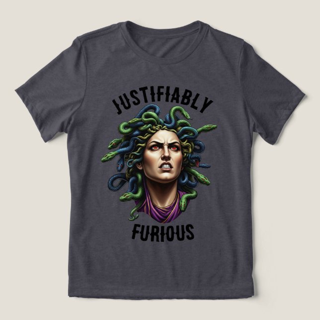 Medusa: Rättfärdigt Rasande T-Shirt (Design Framsida)