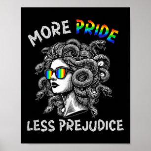 Medusa regnbåge Mer stolthet Mindre fördom Lgbtq+  Poster