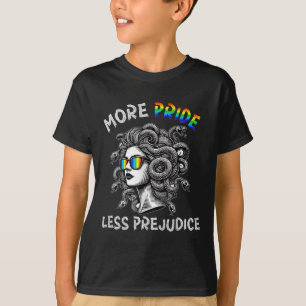Medusa regnbåge Mer stolthet Mindre fördom Lgbtq+ T Shirt