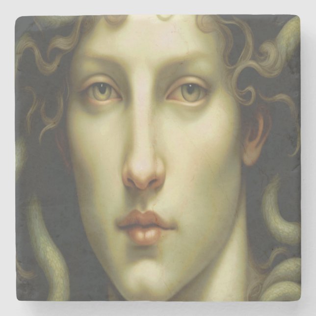 Medusa Renaissancen Stil Stenunderlägg (Framsidan)