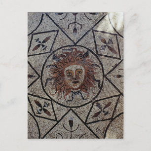 Medusa, romersk mosaik från Orpheus hus Vykort