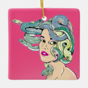 Medusa Snake Hair Julgransprydnad Keramik
