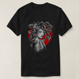 MEDUSA - Snake Head Girl från Grekisk myt Tattoo T Shirt