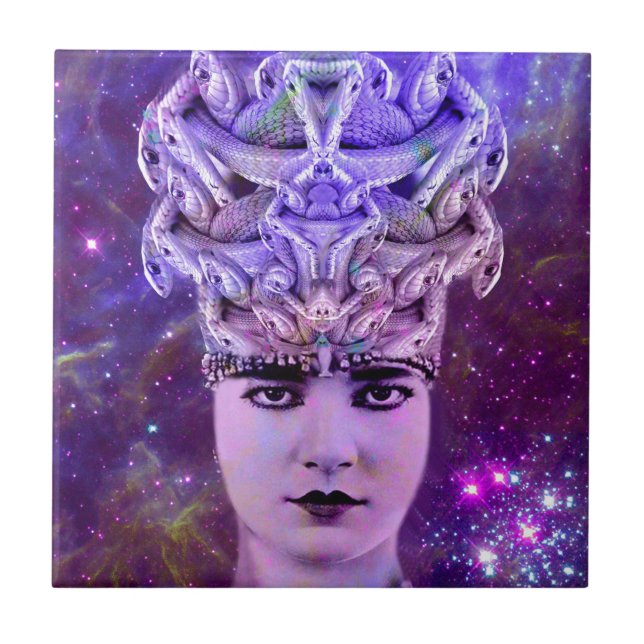 Medusa Snake Woman Kakelplatta (Framsidan)