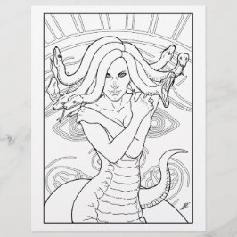 Medusa the Gorgon - Coloring Page