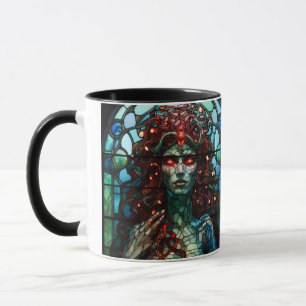 Medusa - Tiffany-stil fönster i glasmålning Mugg