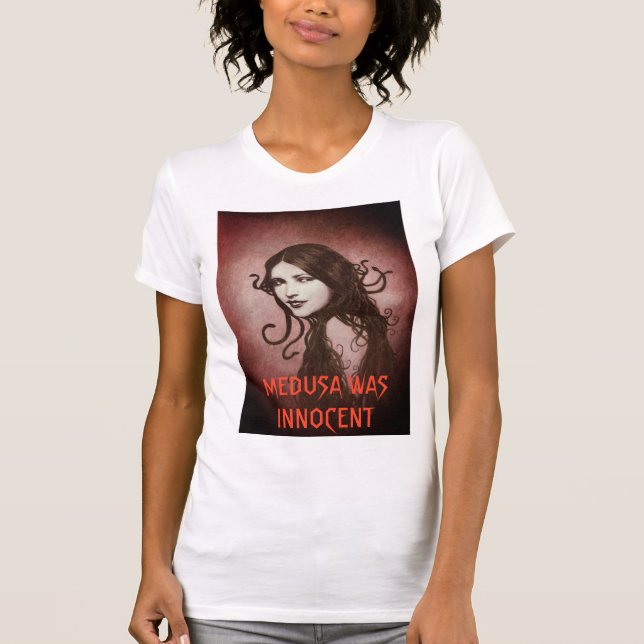 Medusa Var Oskyldig Damtröja T Shirt (Framsida)