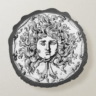 Medusa & Zeus Rund Kudde