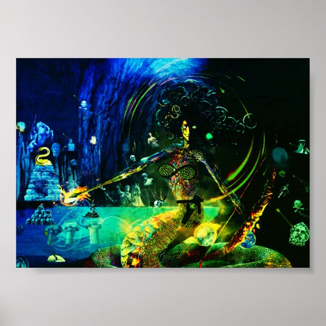 Medusas Cave Contemporary Art Poster (Framsidan)