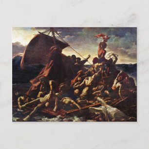 Medusas flykt, av Géricault Jean Louis Th Vykort
