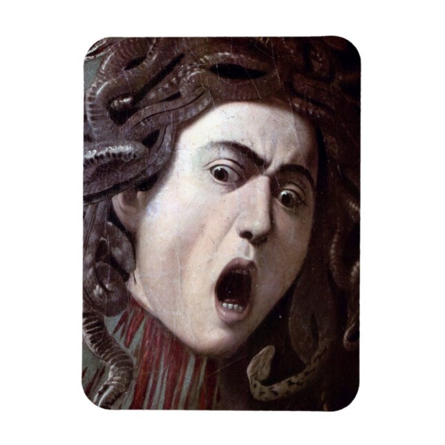 Meduschefen av Michelangelo Caravaggio Magnet (Vertikal)