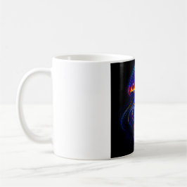Méduse Fluorescente Fond Marin Kaffemugg
