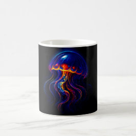 Méduse Lumineuse Océan Nocturne Kaffemugg