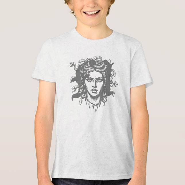 Medushuvud med ormar t shirt (Framsida)