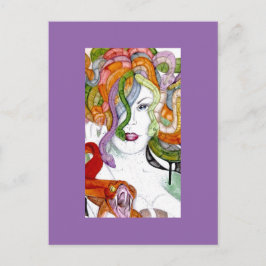 Medusorm Hårfärd Grekisk mytologisk målning Vykort