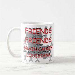 Medvetande om hjärncancer i Louisiana Kaffemugg