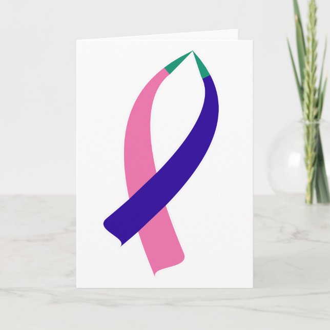 Medvetandeband (Sköldkörtelcancer) Kort (Framsida)