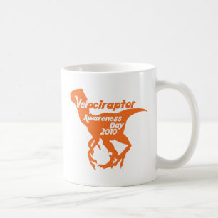 Medvetandedagen för Velociraptor Kaffemugg