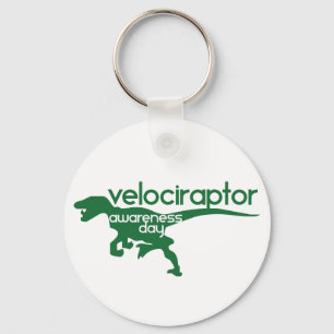 Medvetandedagen för Velociraptor Nyckelring