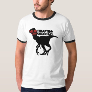 Medvetandedagen för Velociraptor T-shirt