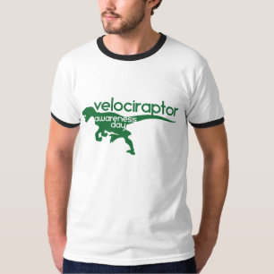 Medvetandedagen för Velociraptor T-shirt