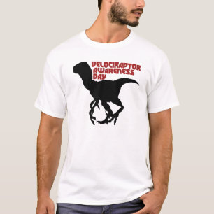 Medvetandedagen för Velociraptor T-shirt