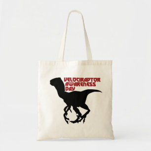 Medvetandedagen för Velociraptor Tygkasse