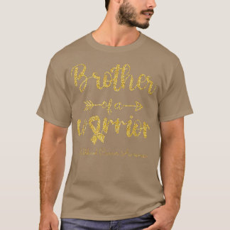 Medvetandegörandebroder för barncancer hos en krig t shirt